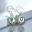 Hammered Oval with Gemstone