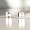 Invisible Square Diamond Studs