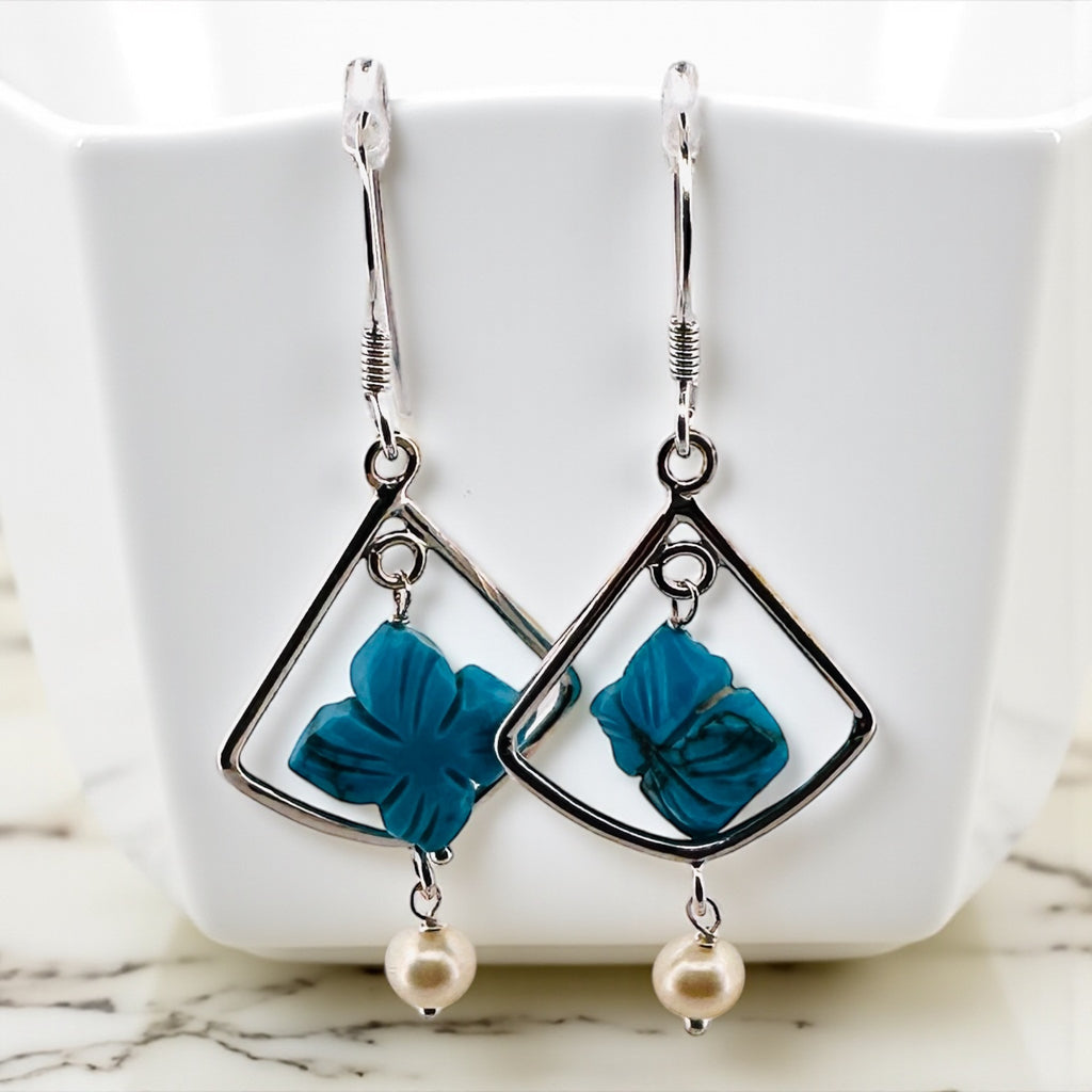 Turquoise Blossom Pearl