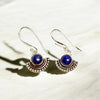 Sterling Silver Fan Earrings