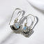 Sterling Silver Fan Earrings
