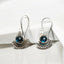 Sterling Silver Fan Earrings