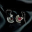 Sterling Silver Fan Earrings
