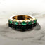 Emerald And Diamond Half Eternity