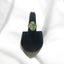 Peridot Cabochon with wrap around uncut diamonds