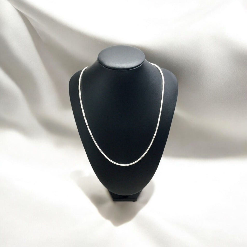 Sterling silver medium box chain