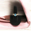 Blue Topaz Oval Cut Silver Cross