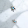 Blue Topaz Silver Diamond