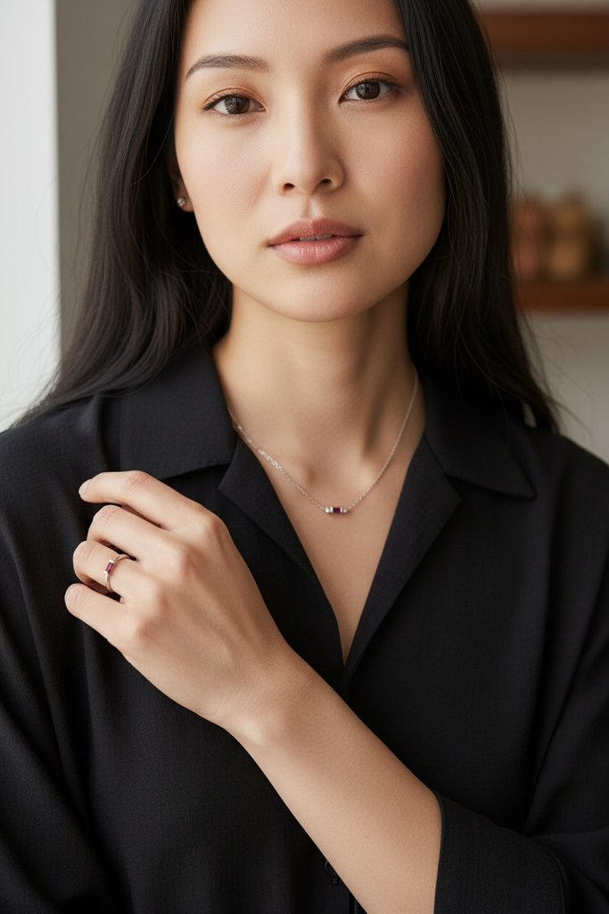 Baguette Necklace