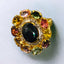 Black Opal Tourmaline Round