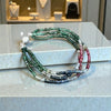 Emerald Rubby and Sapphire Beads