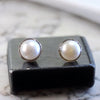 Pearl Bezel Cuff Links
