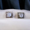 Moonstone Square Cuff Links