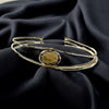 Two Line Cuff with Gemstone