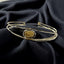 Two Line Cuff with Gemstone