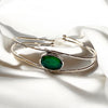 Two Line Cuff with Gemstone