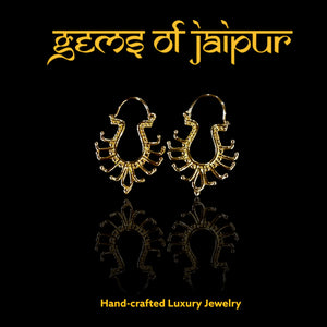 Brass Earrings Dipped in 18k Gold