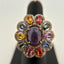 Blue Opal and Sapphires Flower