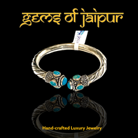 Sterling Sliver Bangle with Gem