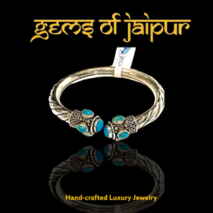 Sterling Sliver Bangle with Gem