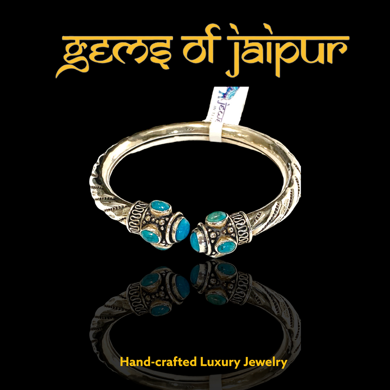 Sterling Sliver Bangle with Gem