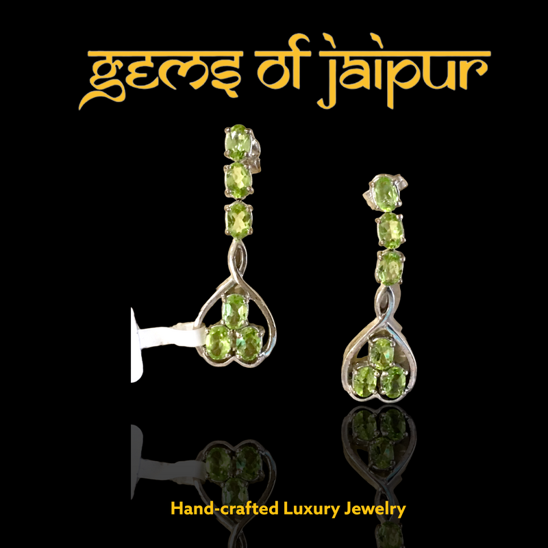 Peridot Heart Dangle