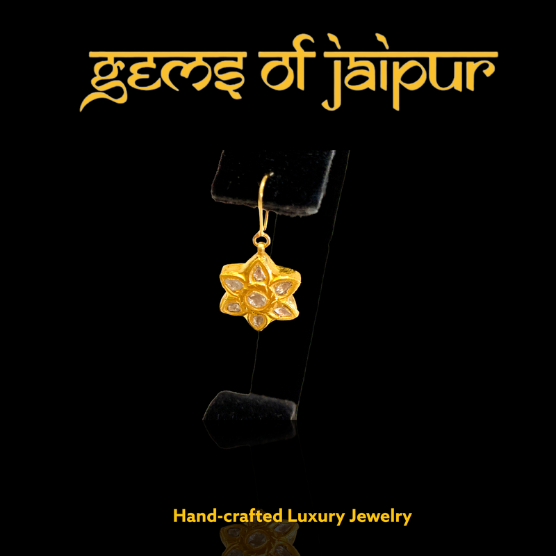 Kundan Polki Star Earring