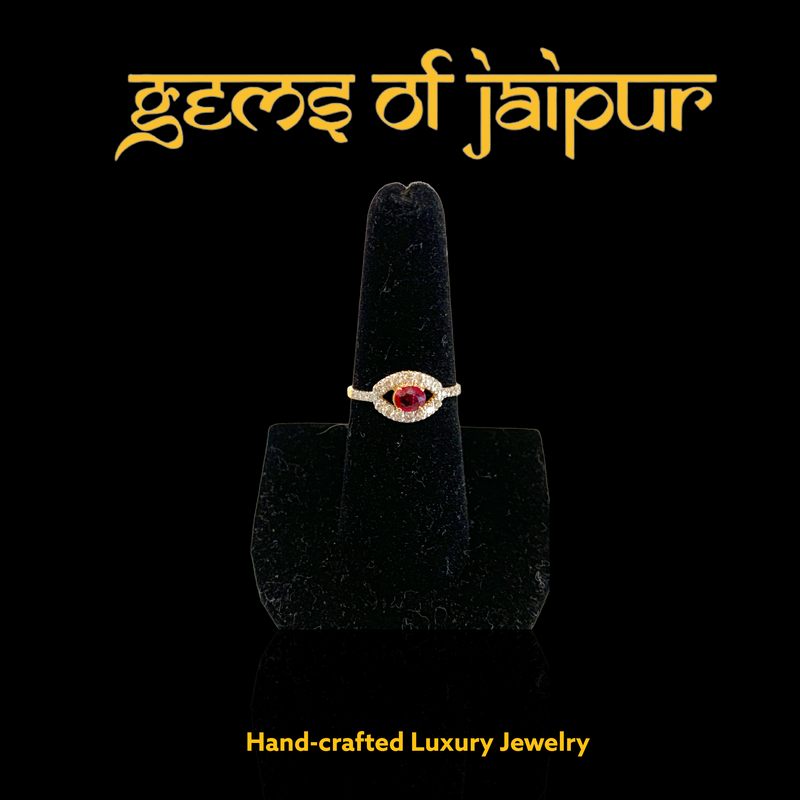 Ruby and Gold Diamond Ring