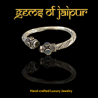 Sterling Sliver Bangle with Gem