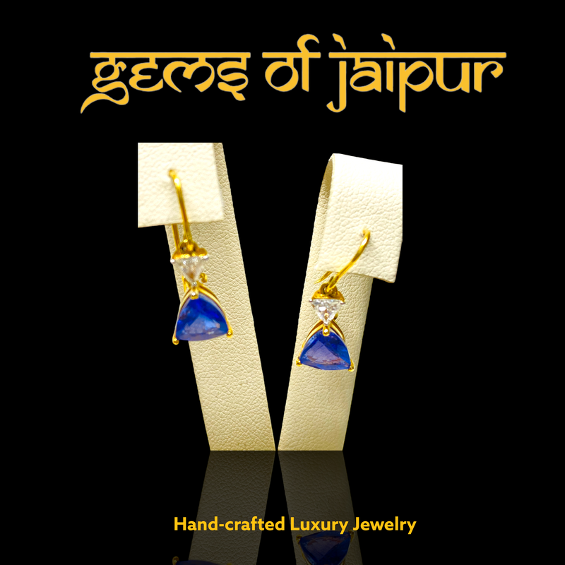 Tanzanite & Diamond Earring