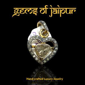 Polki Diamond Pendant Heart