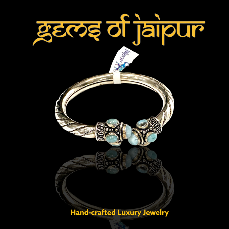 Sterling Sliver Bangle with Gem
