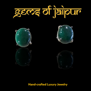 Malachite Oval Cuff Links