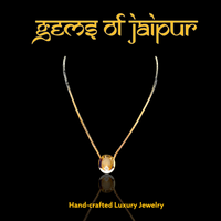 Gold Oval with Solitaire