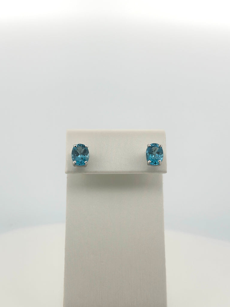 Blue Topaz Starlight Earrings