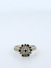 The Emerald Light — Green & White Diamond Ring