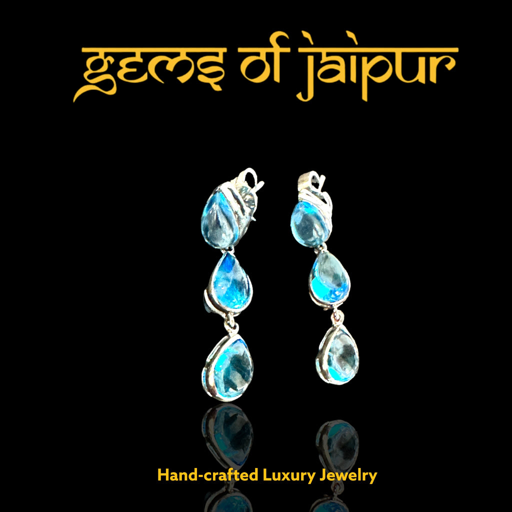 Blue Topaz Raindrops