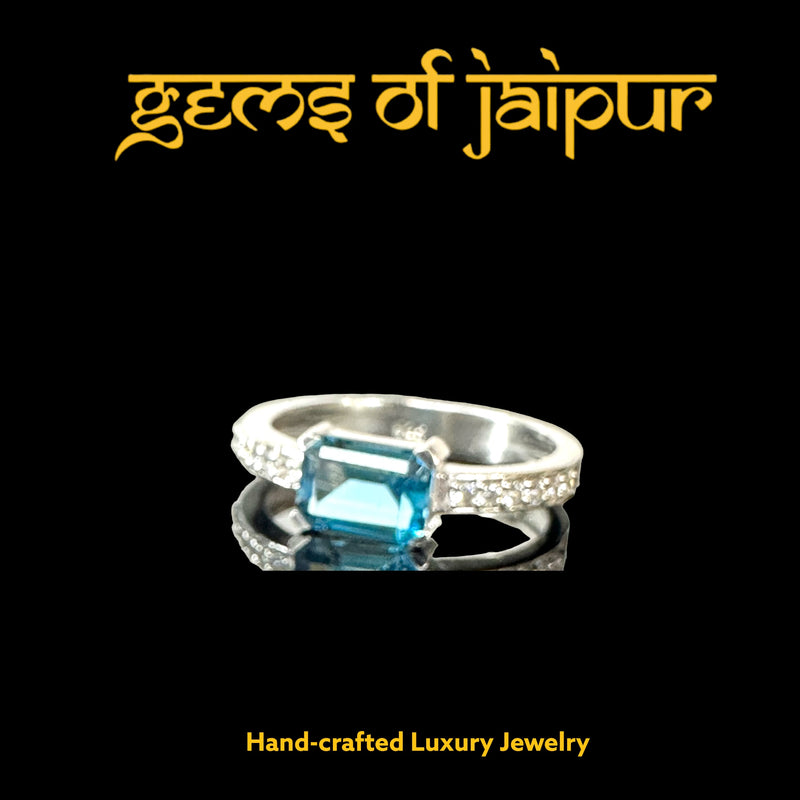 London Blue Topaz Baguette