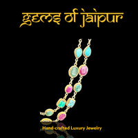 Turquiose, Ruby, Emerald necklace
