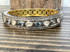 Polki Blue Topaz Bangle