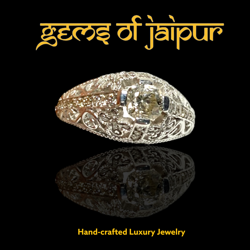 Filigree Diamond Ring