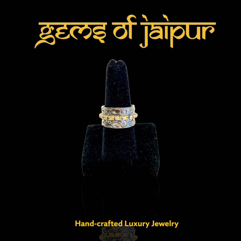 Filigree with Sapphire Ring