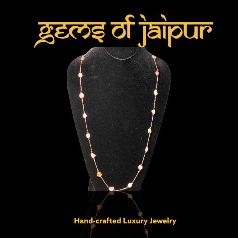 Baroque and Precious Gems Necklace