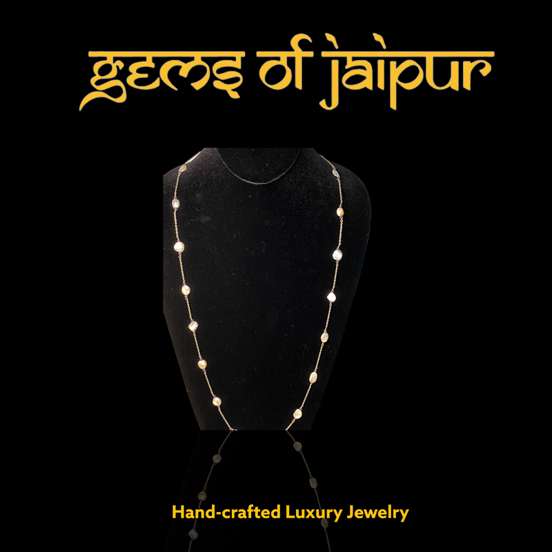 Baroque and Semi-Precious Gems Necklace