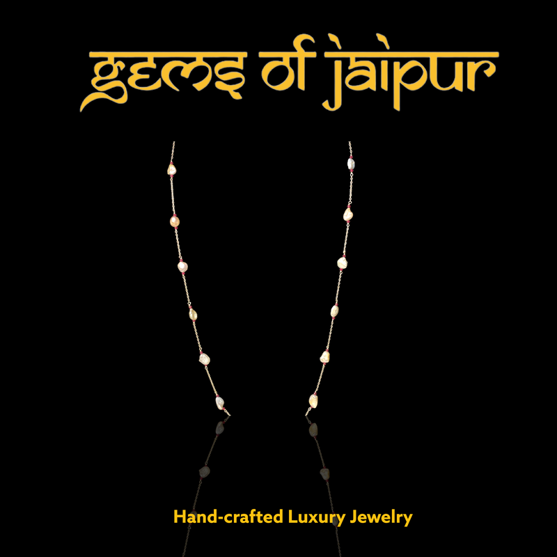 Baroque and Semi-Precious Gems Necklace