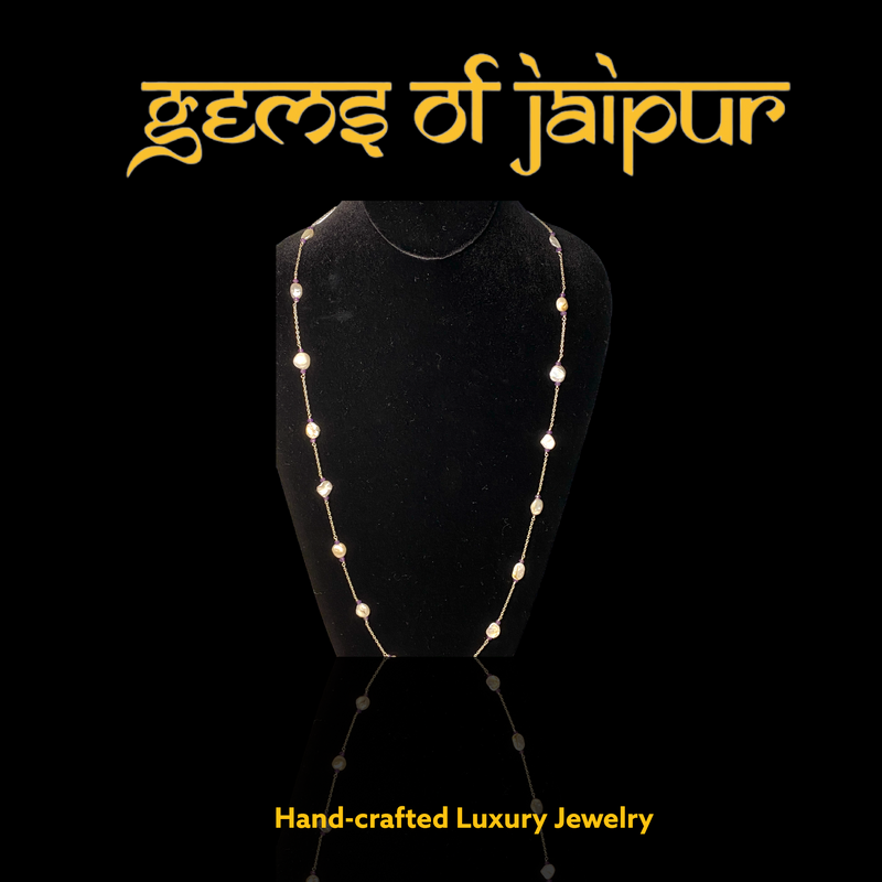 Baroque and Semi-Precious Gems Necklace