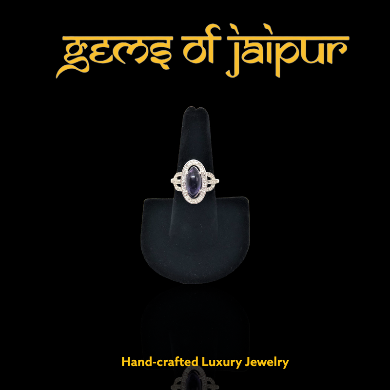 Amethyst Cabochon Diamond