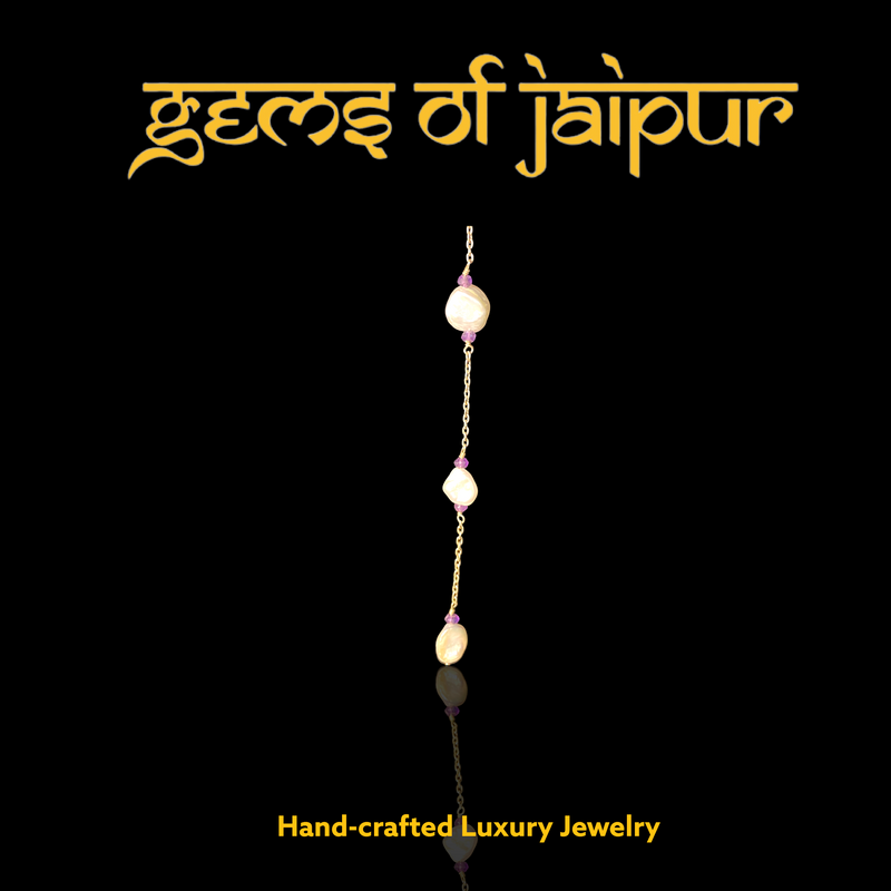 Baroque and Semi-Precious Gems Necklace