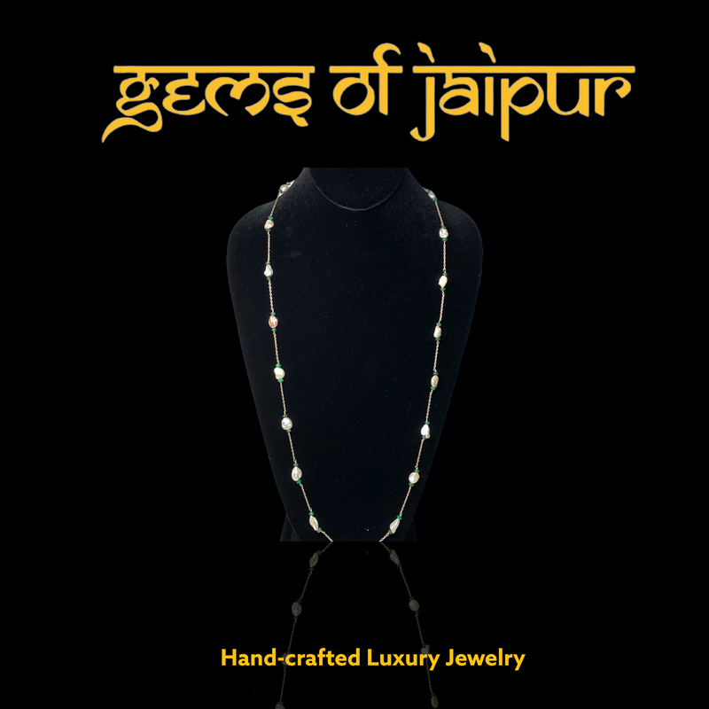 Baroque and Semi-Precious Gems Necklace