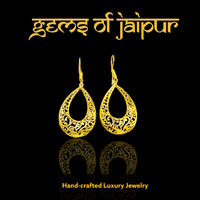Brass Earrings Dipped in 18k Gold